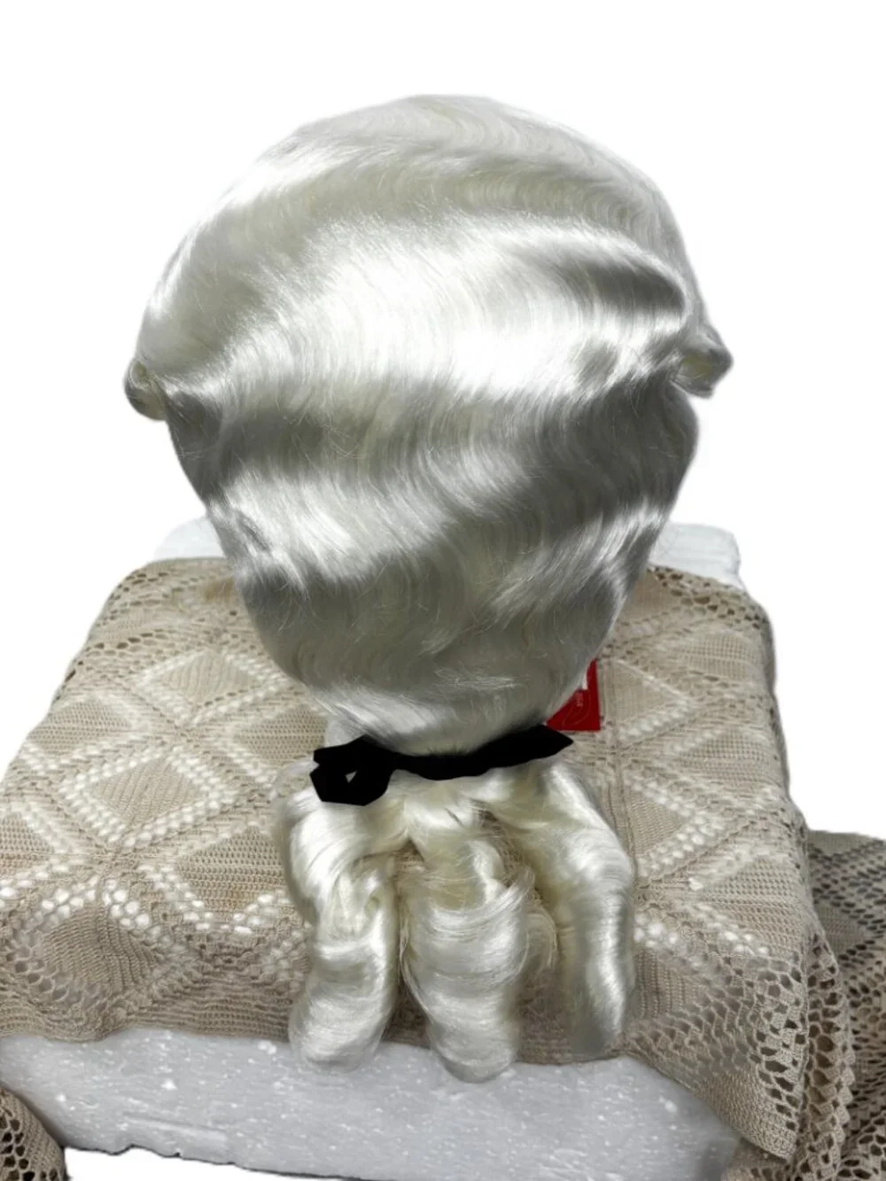 Colonial 18th Century George Washington Powdered Wavy Costume Wig NWT NOS